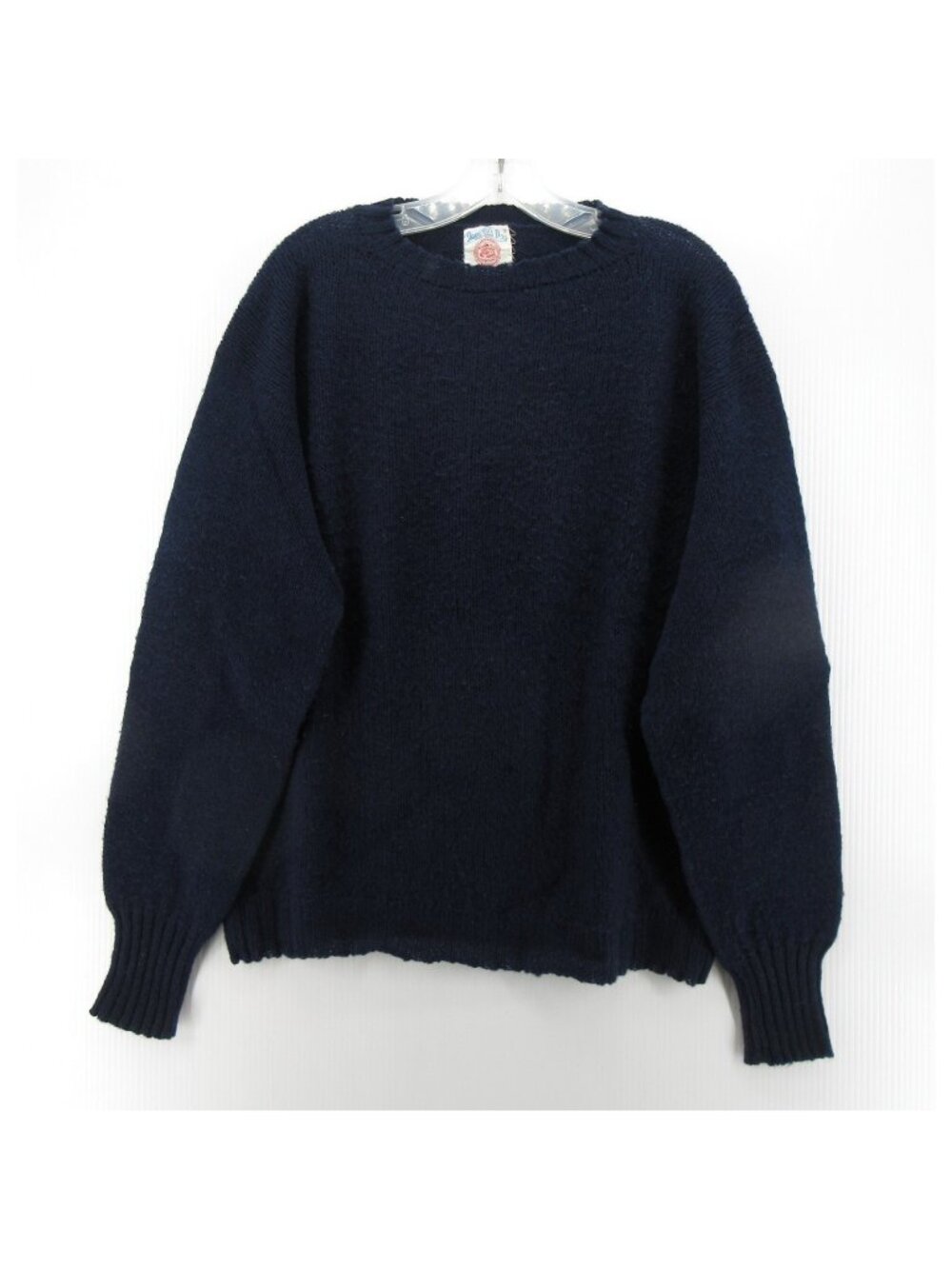VINTAGE J Press Sweater XL Navy Shaggy Dog Shetland Wool Scotland 60s 70s